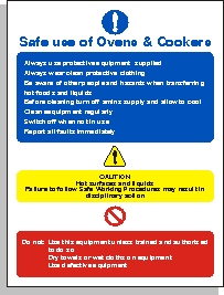 Safe Use of Ovens Sign